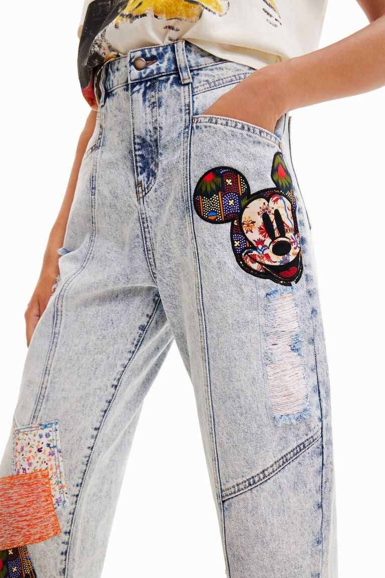 Dámské Džíny Desigual Relaxed featuring Disney's Mickey Mouse | 935180LXT