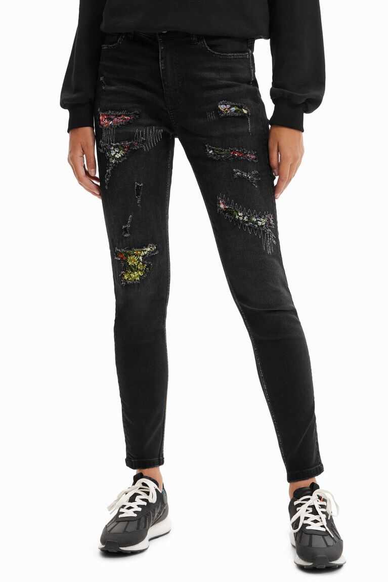 Dámské Džíny Desigual Ripped skinny | 715023KYI