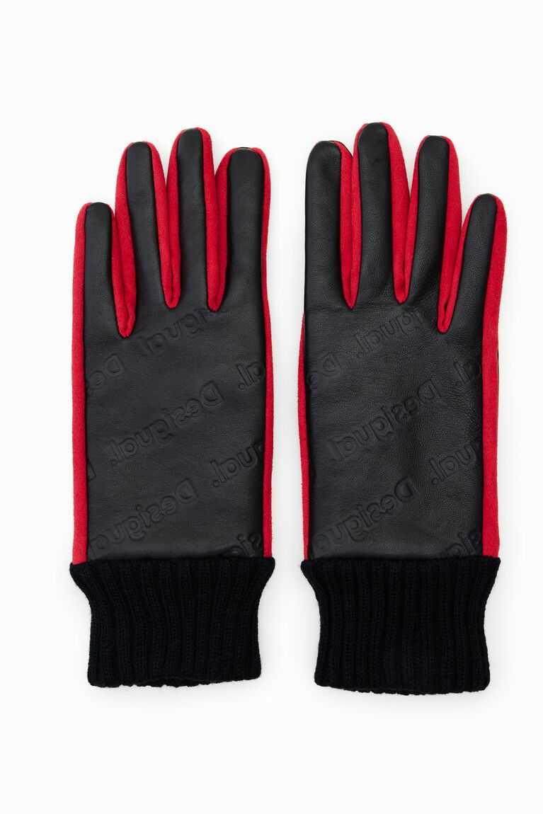 Dámské Klobouky Desigual Logo gloves | 129645TNY