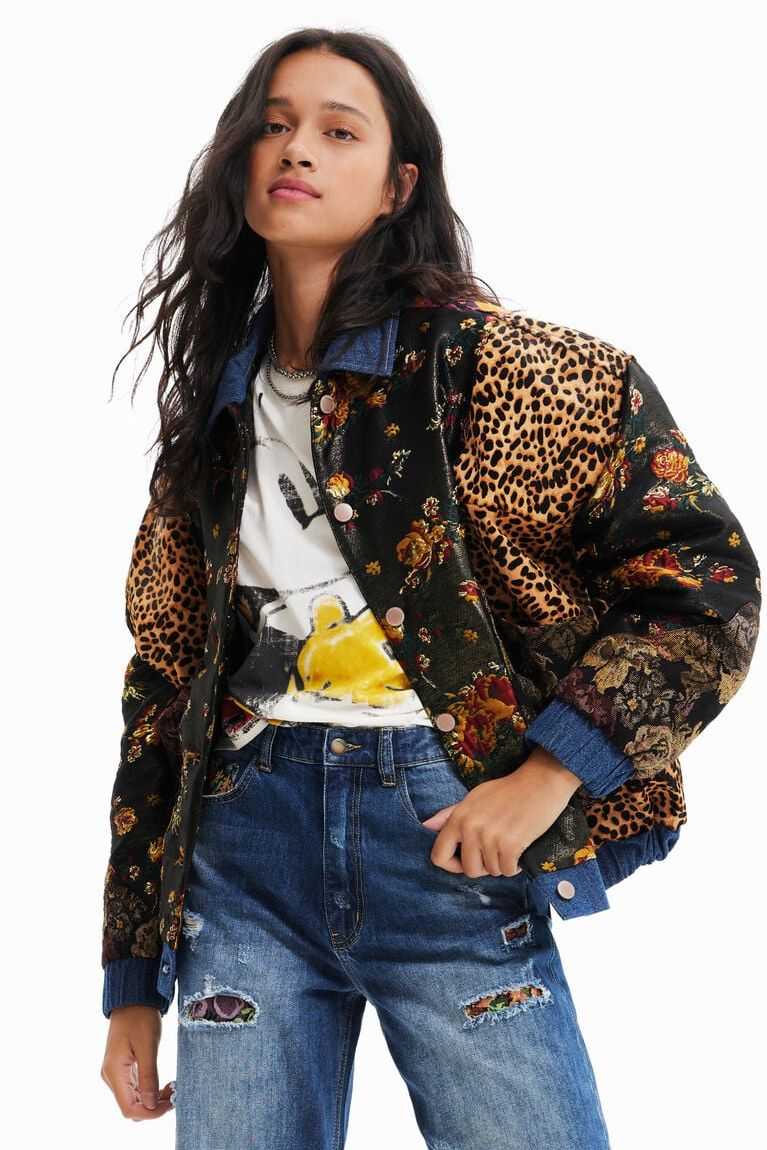 Dámské Knitwear Desigual Disney's Mickey Mouse faux-fur jacket | 653481YGH