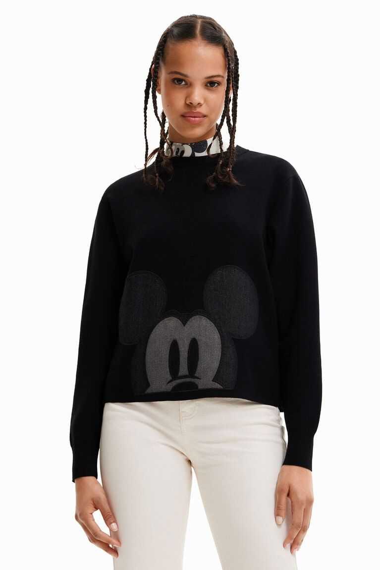 Dámské Knitwear Desigual Disney\'s Mickey Mouse patch jumper | 862319STY