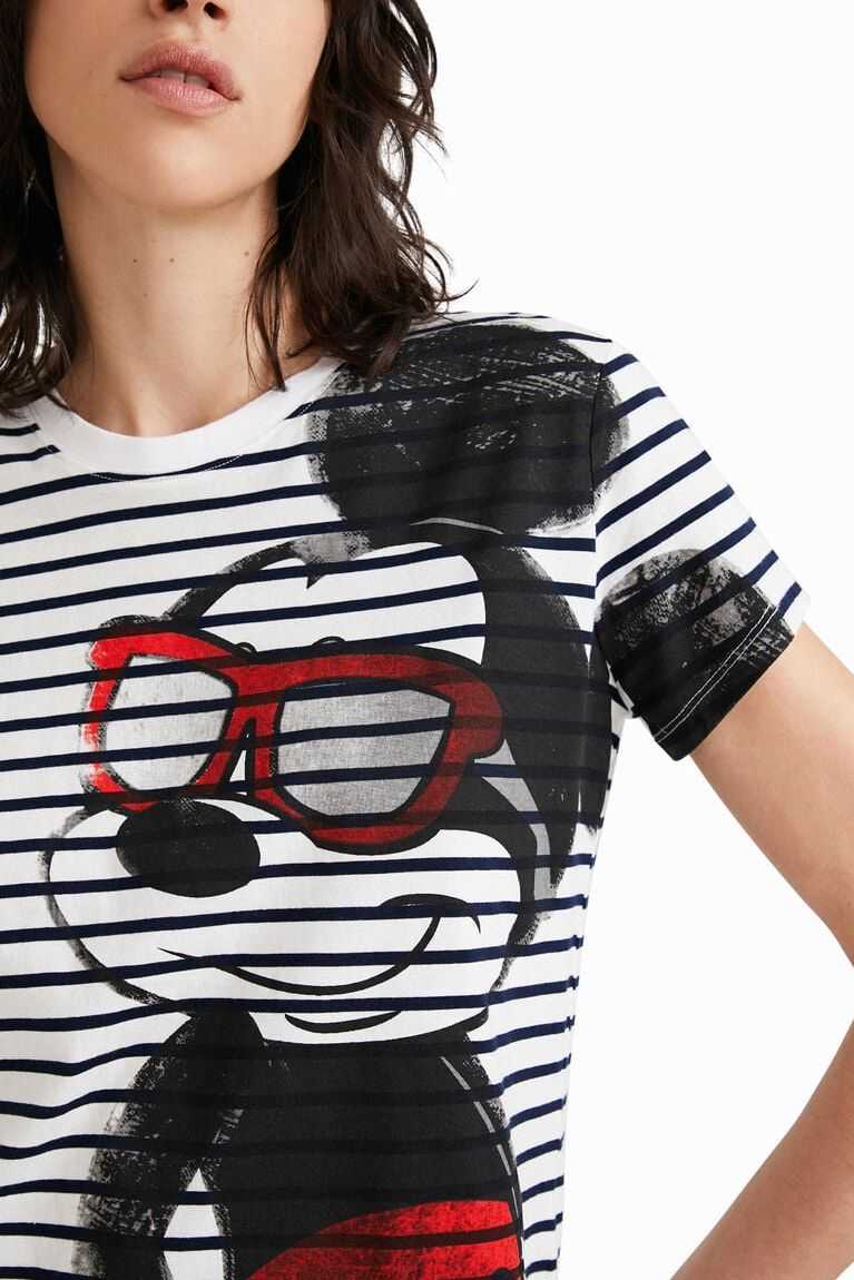 Dámské Knitwear Desigual Pruhovaný Mickey Mouse T-shirt | 980315AZL