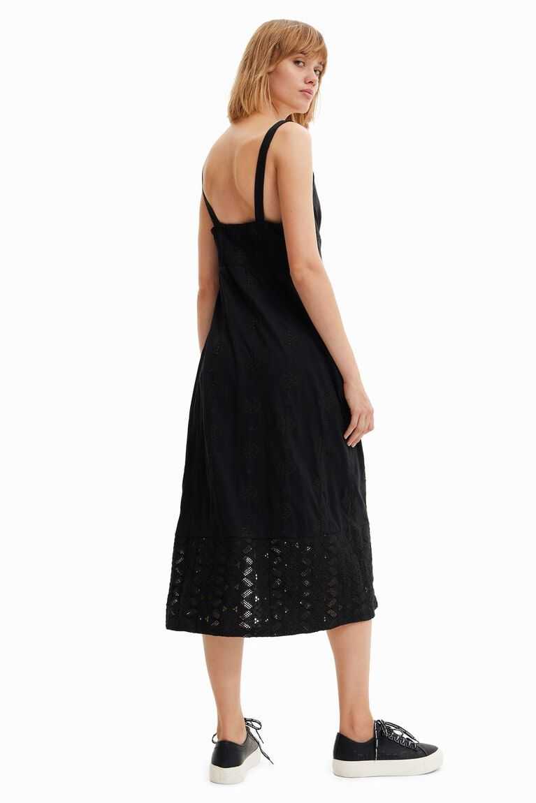 Dámské Kombinéza Desigual Embroidered midi | 087536DOH