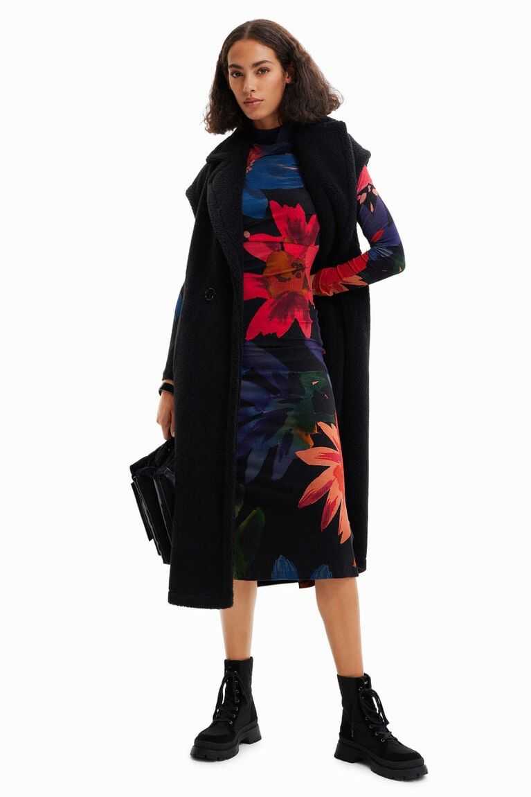 Dámské Kombinéza Desigual Floral midi | 965387PZU