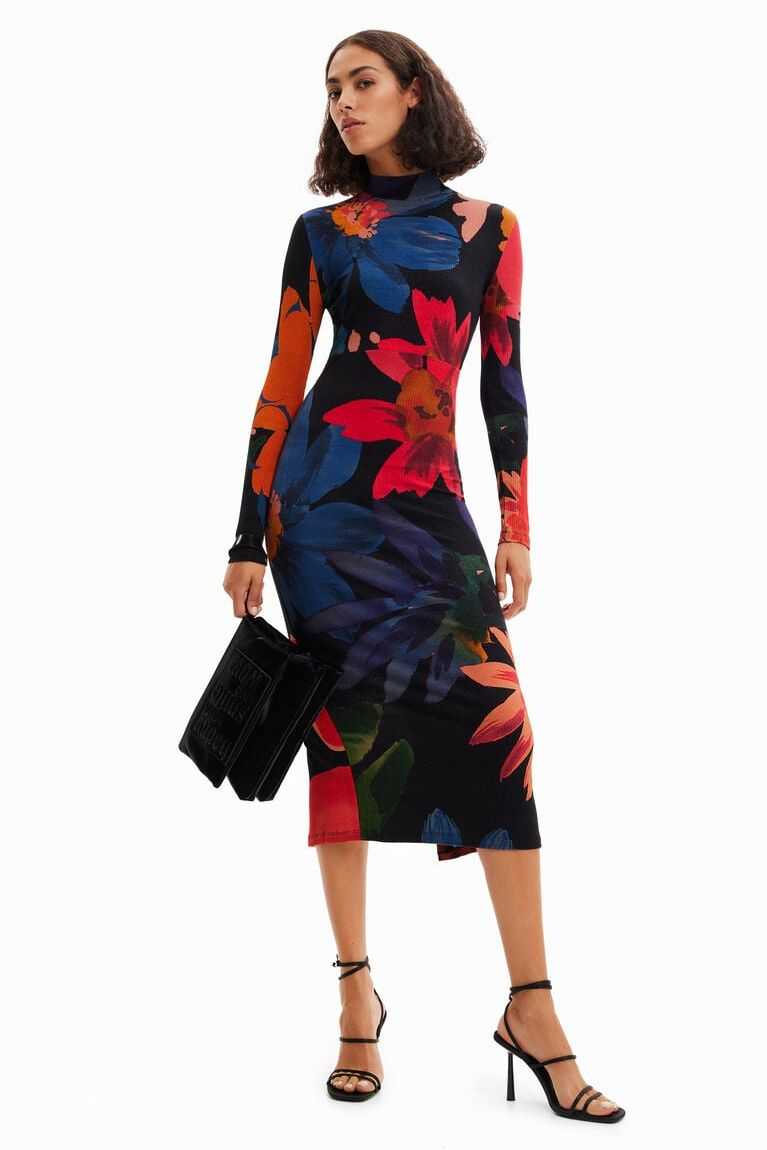 Dámské Kombinéza Desigual Floral midi | 965387PZU