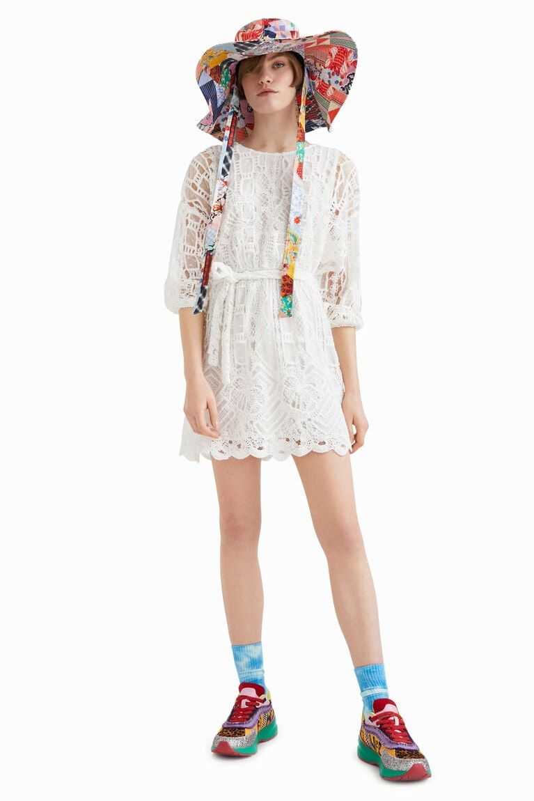 Dámské Kombinéza Desigual Johnson Hartig crochet-style | 098452JPB