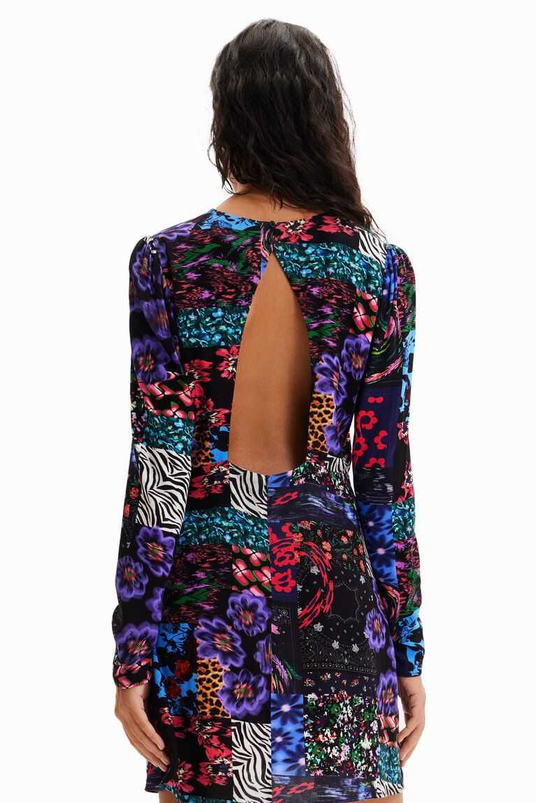 Dámské Kombinéza Desigual Krátké patchwork cut-out | 048219RGL