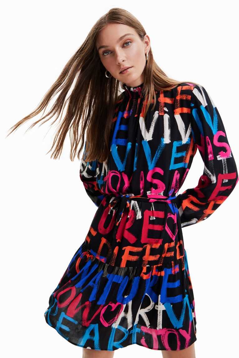 Dámské Kombinéza Desigual Krátké tunic with messages | 672194USD