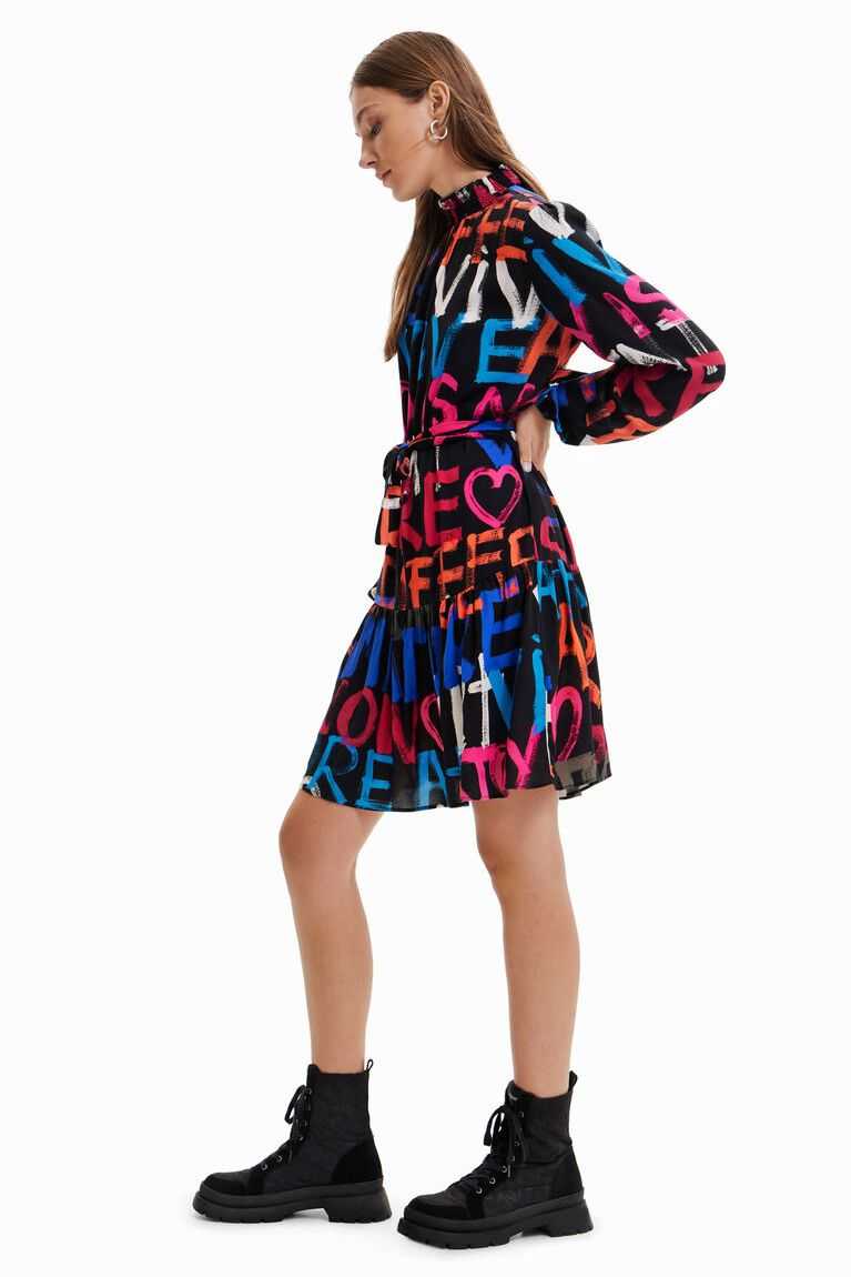 Dámské Kombinéza Desigual Krátké tunic with messages | 672194USD