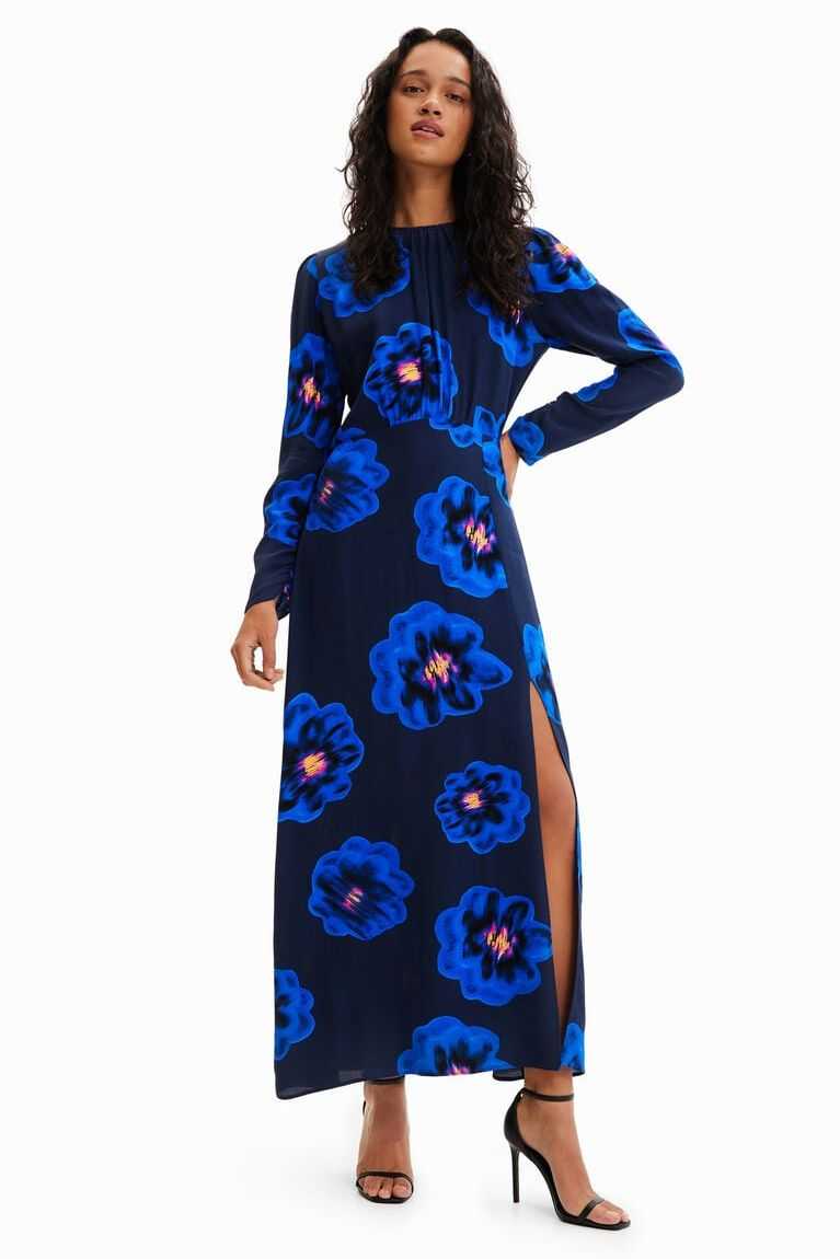 Dámské Kombinéza Desigual Long floral slit | 607421TXV