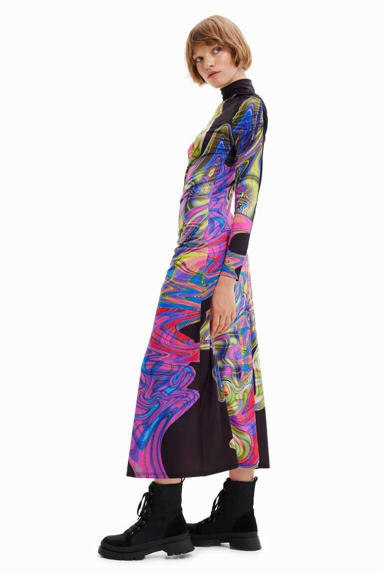 Dámské Kombinéza Desigual Maria Escote slim midi | 327956LFK