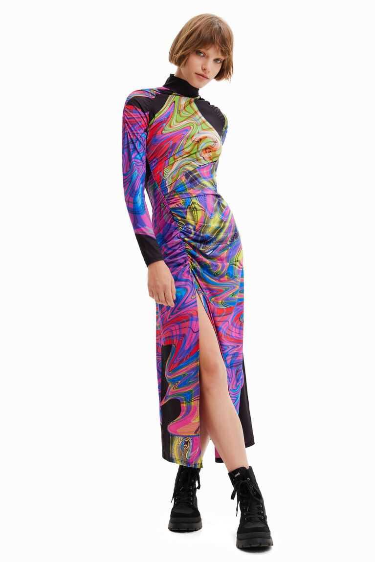 Dámské Kombinéza Desigual Maria Escote slim midi | 327956LFK