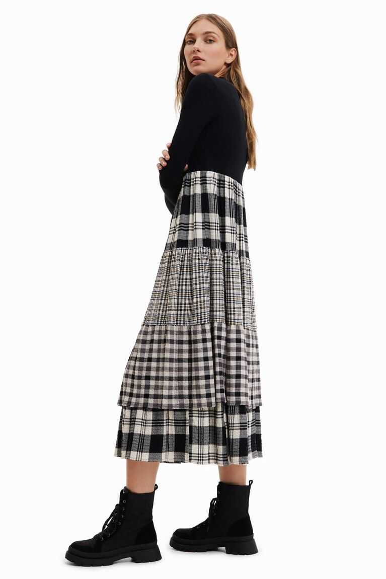 Dámské Kombinéza Desigual Midi with plaid skirt | 207835ICE