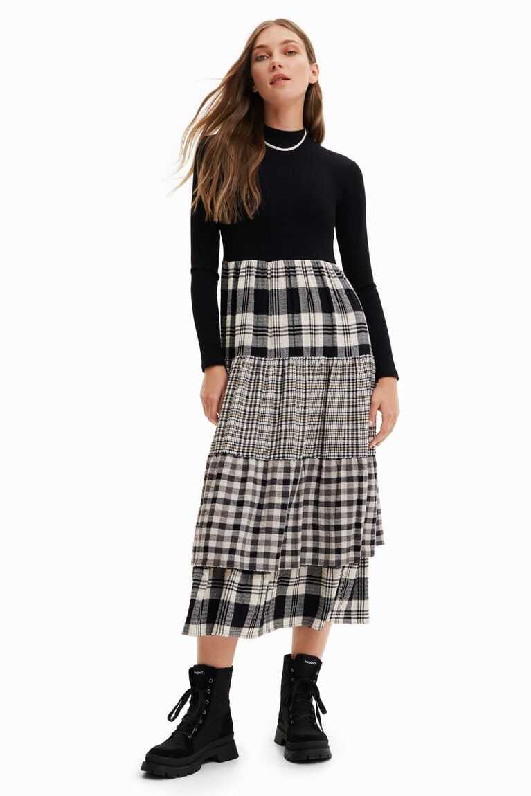 Dámské Kombinéza Desigual Midi with plaid skirt | 207835ICE