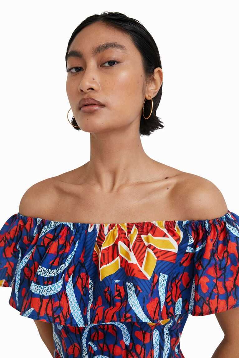 Dámské Kombinéza Desigual Stella Jean ruffled midi | 203765KVA