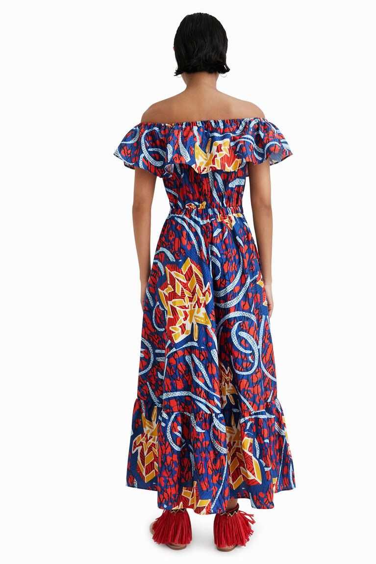 Dámské Kombinéza Desigual Stella Jean ruffled midi | 203765KVA