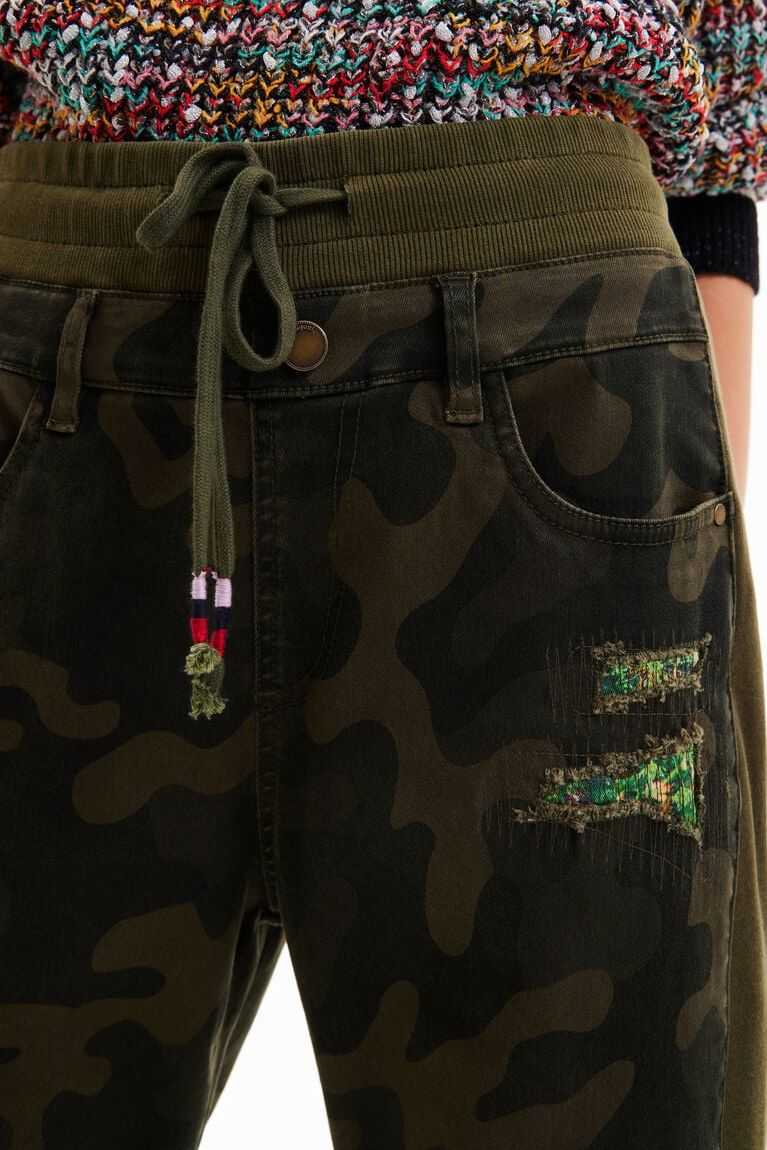 Dámské Legíny Desigual Camouflage jogger trousers | 879342MVI