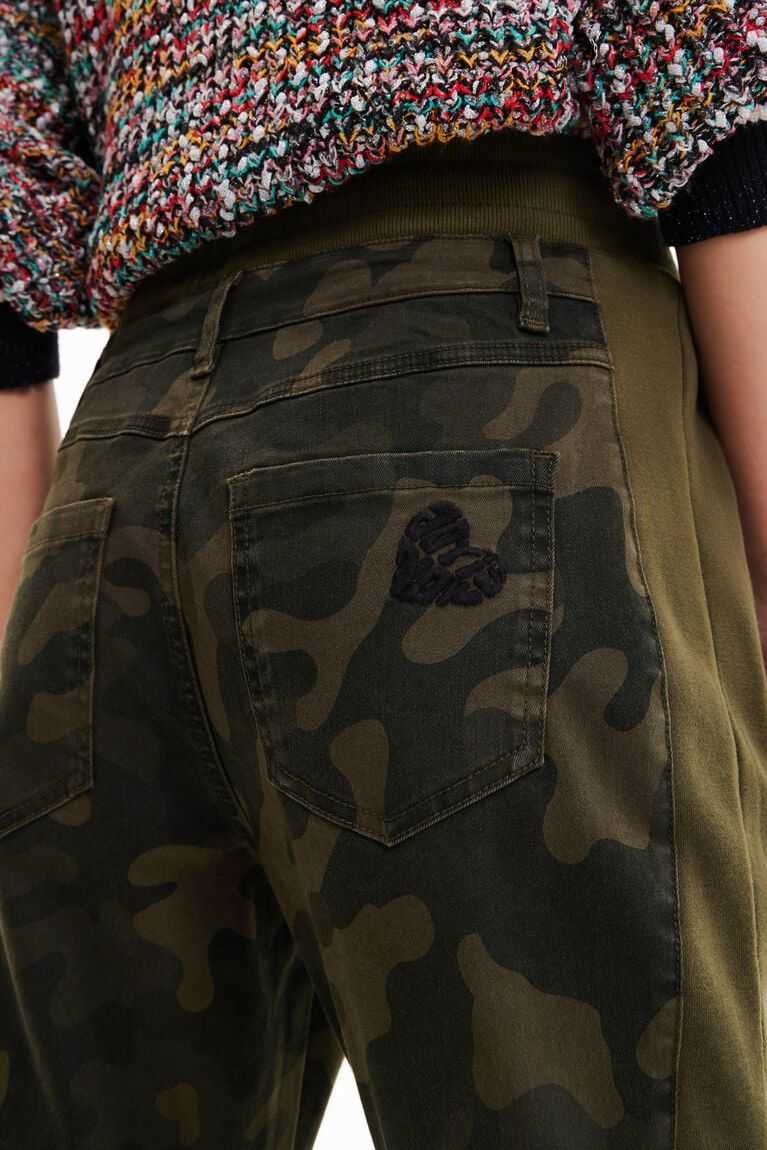 Dámské Legíny Desigual Camouflage jogger trousers | 879342MVI