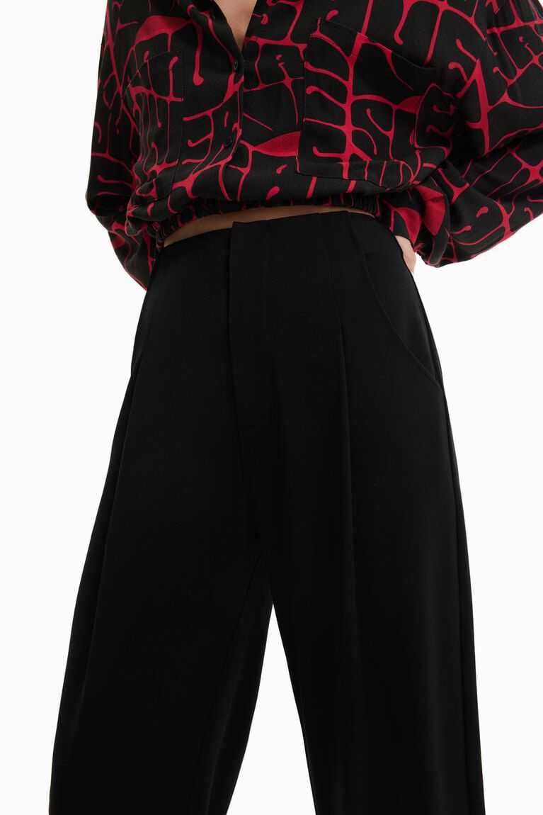 Dámské Legíny Desigual Cropped slouchy trousers | 473268SXP