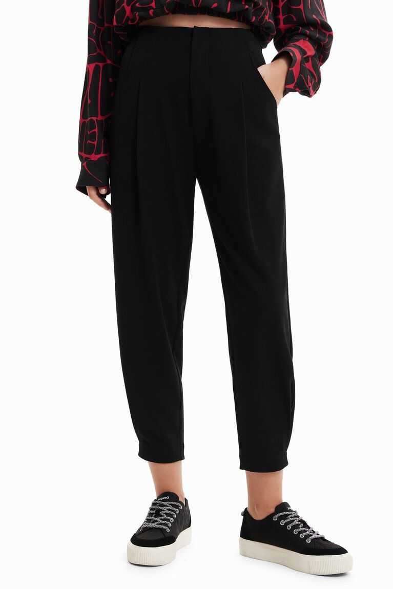 Dámské Legíny Desigual Cropped slouchy trousers | 473268SXP