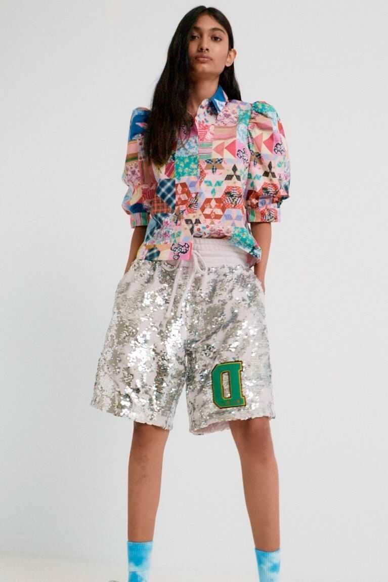 Dámské Legíny Desigual Johnson Hartig sequined | 157096QDB