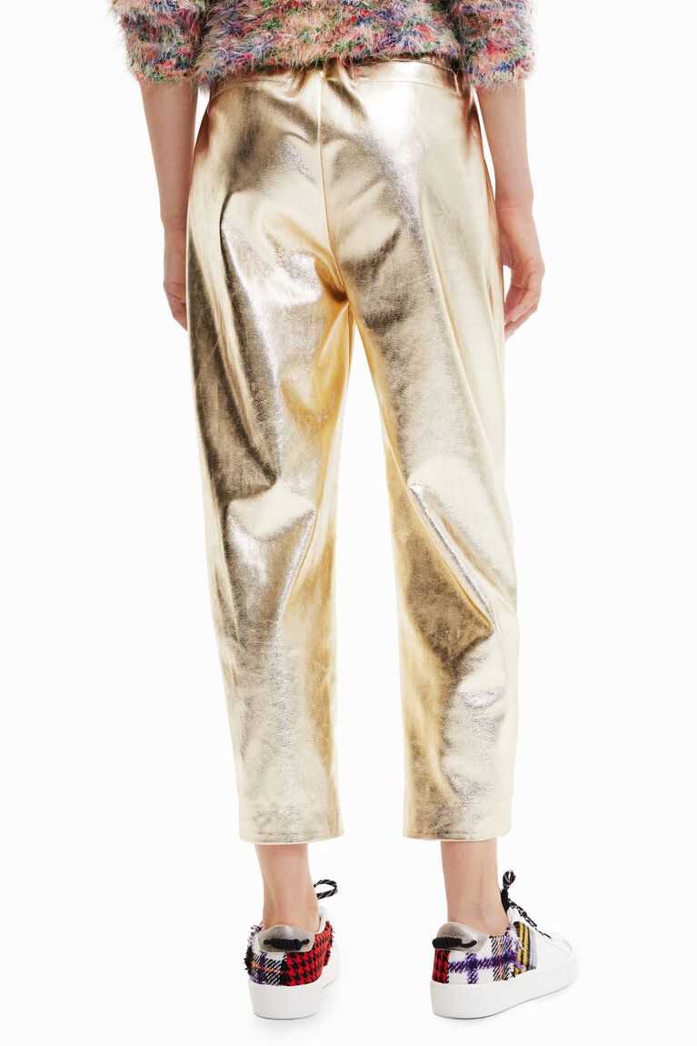 Dámské Legíny Desigual Metallic-effect slouchy trousers | 789615NJU