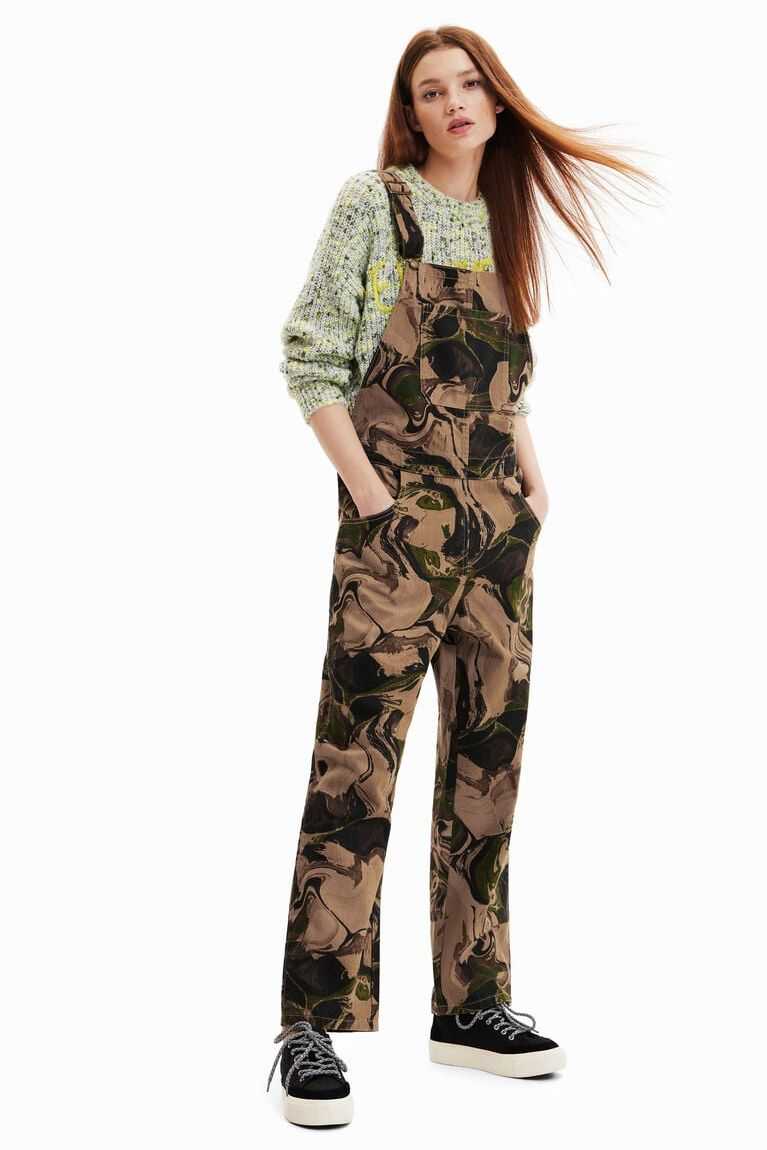 Dámské Legíny Desigual Psychedelic camouflage dungarees | 329618LQE