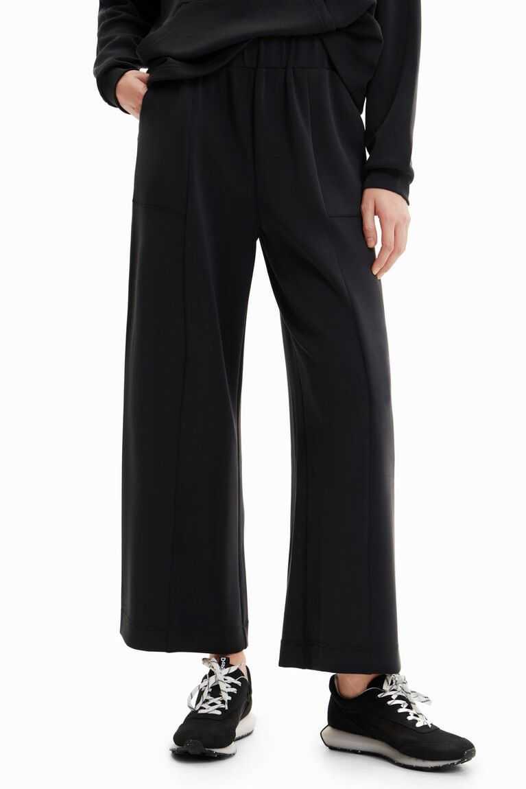 Dámské Legíny Desigual Soft-touch wide-leg trousers | 760214LAC