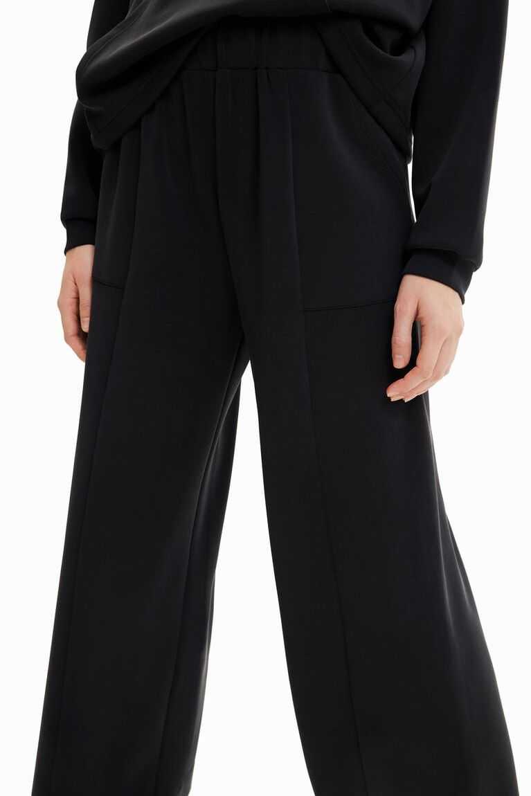 Dámské Legíny Desigual Soft-touch wide-leg trousers | 760214LAC