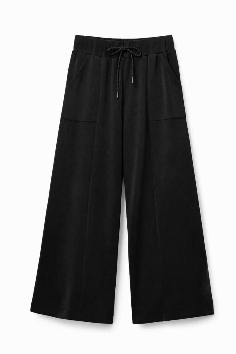 Dámské Legíny Desigual Soft-touch wide-leg trousers | 760214LAC