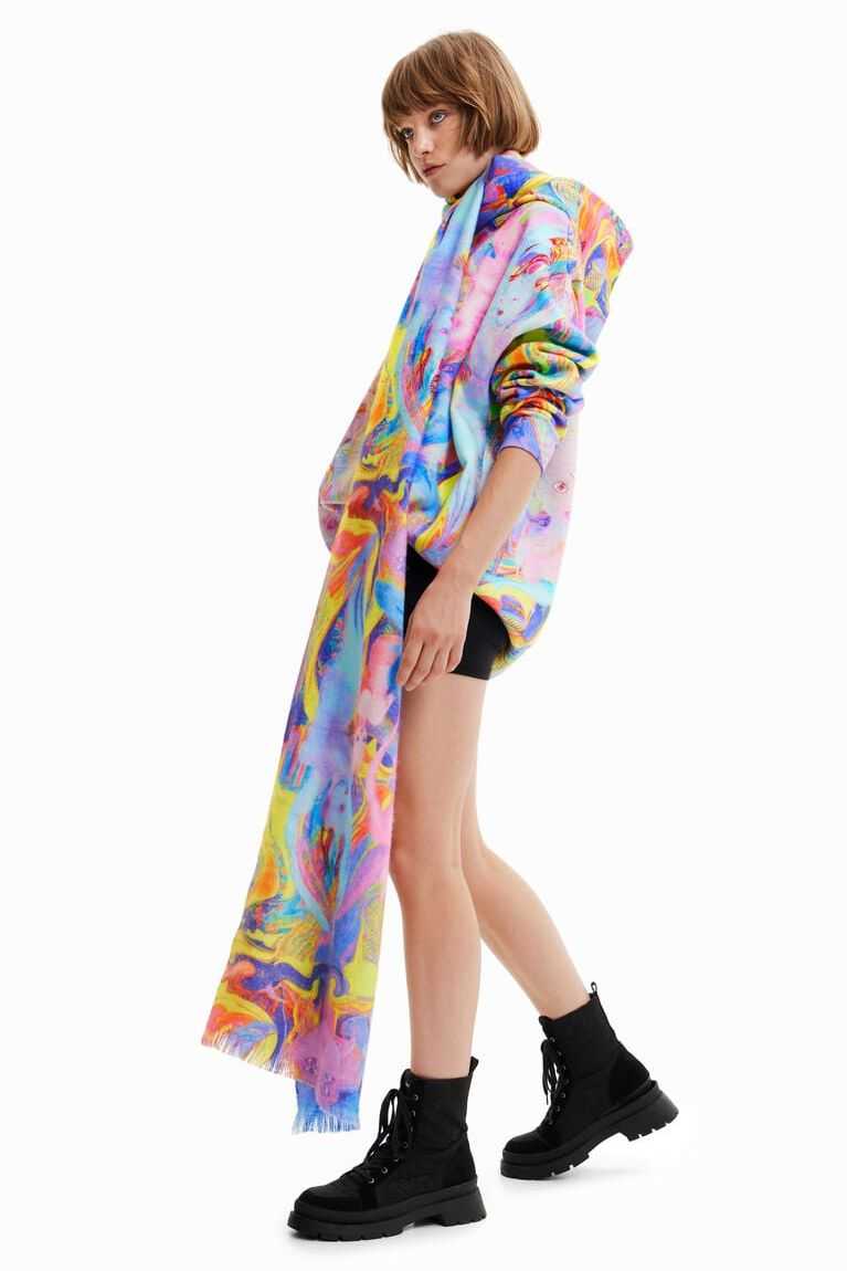 Dámské Mikiny Desigual Maria Escote oversize spirits hoodie | 840517JCW