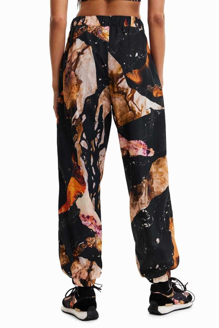 Dámské Mikiny Desigual Mineral-effect print joggers | 612543LKH