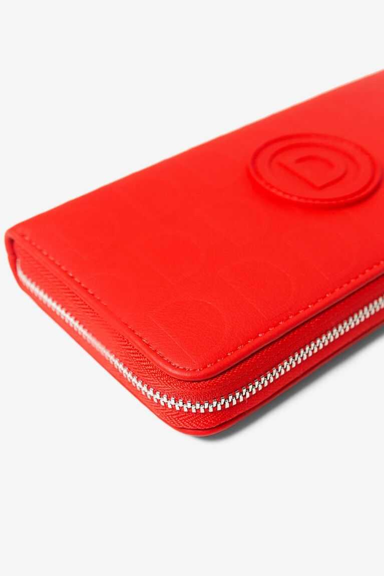 Dámské Peněženky Desigual Red coin purse in logomania | 692450ALW