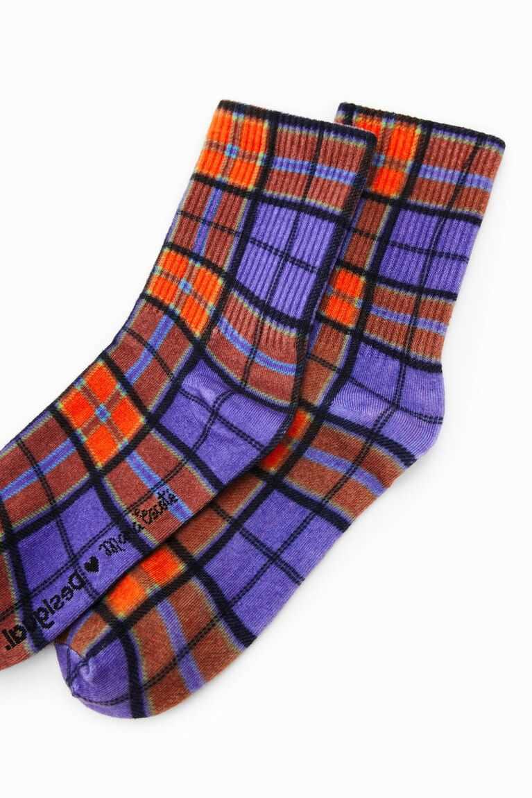 Dámské Ponožky Desigual Maria Escote tartan | 651294XCV