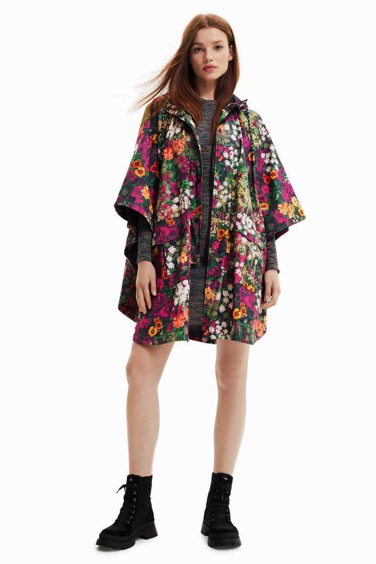 Dámské Ponča Desigual Mini floral raincoat | 190438EIO