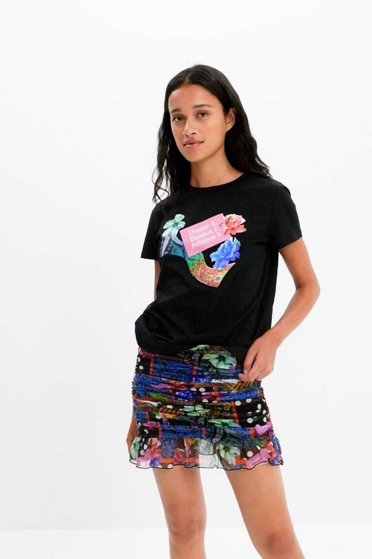 Dámské Sukně Desigual Draped digital patchwork mini | 275904GQH