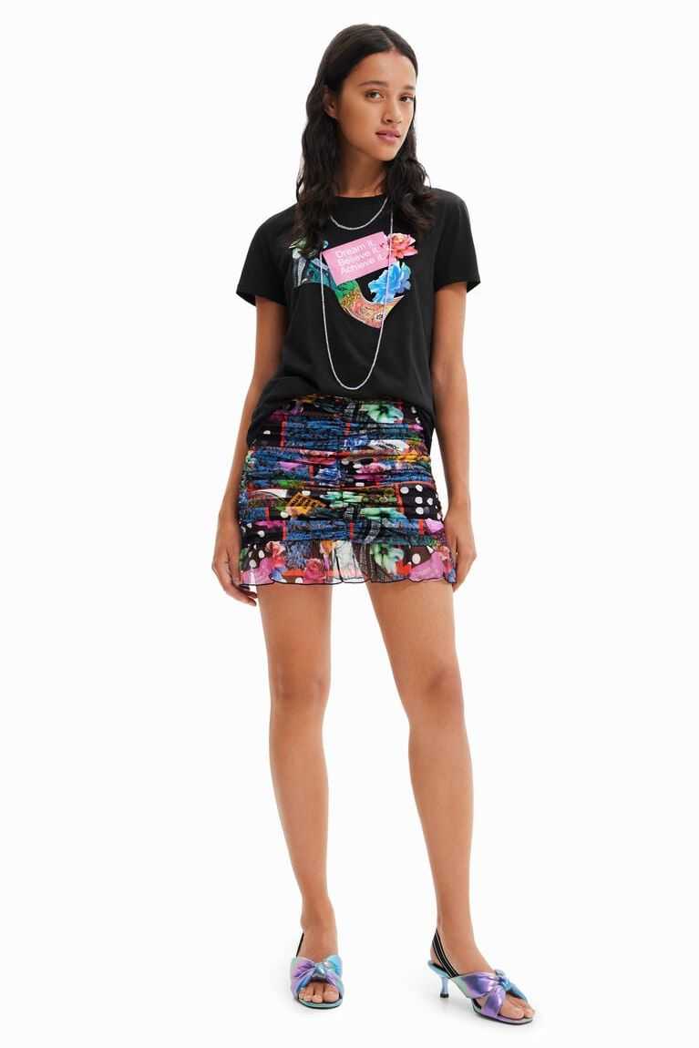 Dámské Sukně Desigual Draped digital patchwork mini | 275904GQH