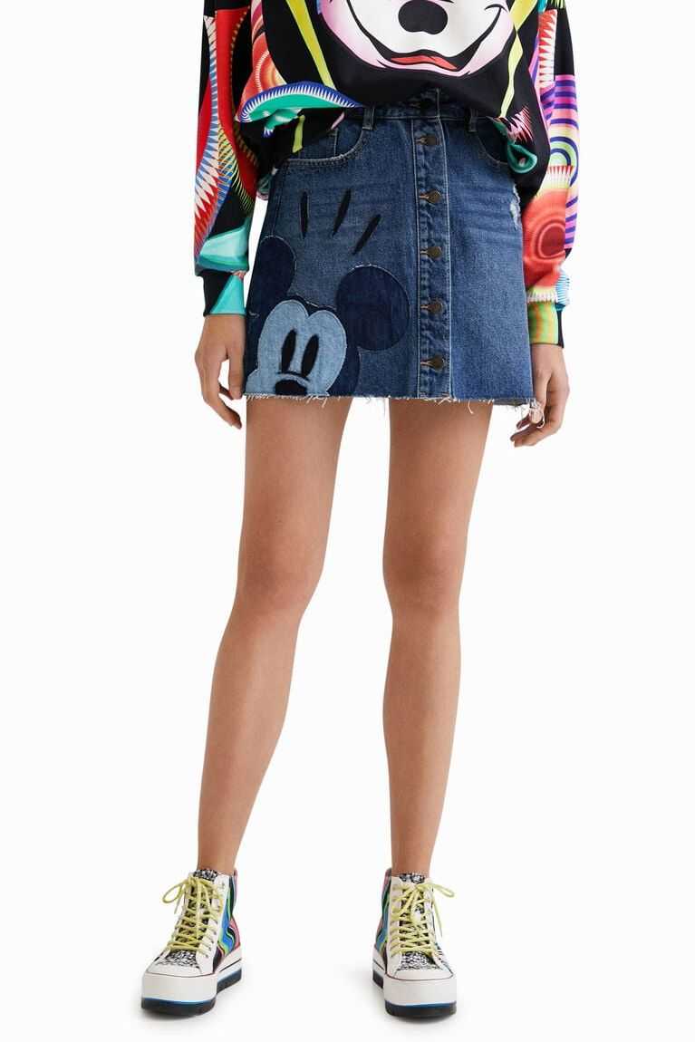 Dámské Sukně Desigual Mickey Mouse patchwork miniskirt | 769410SKZ