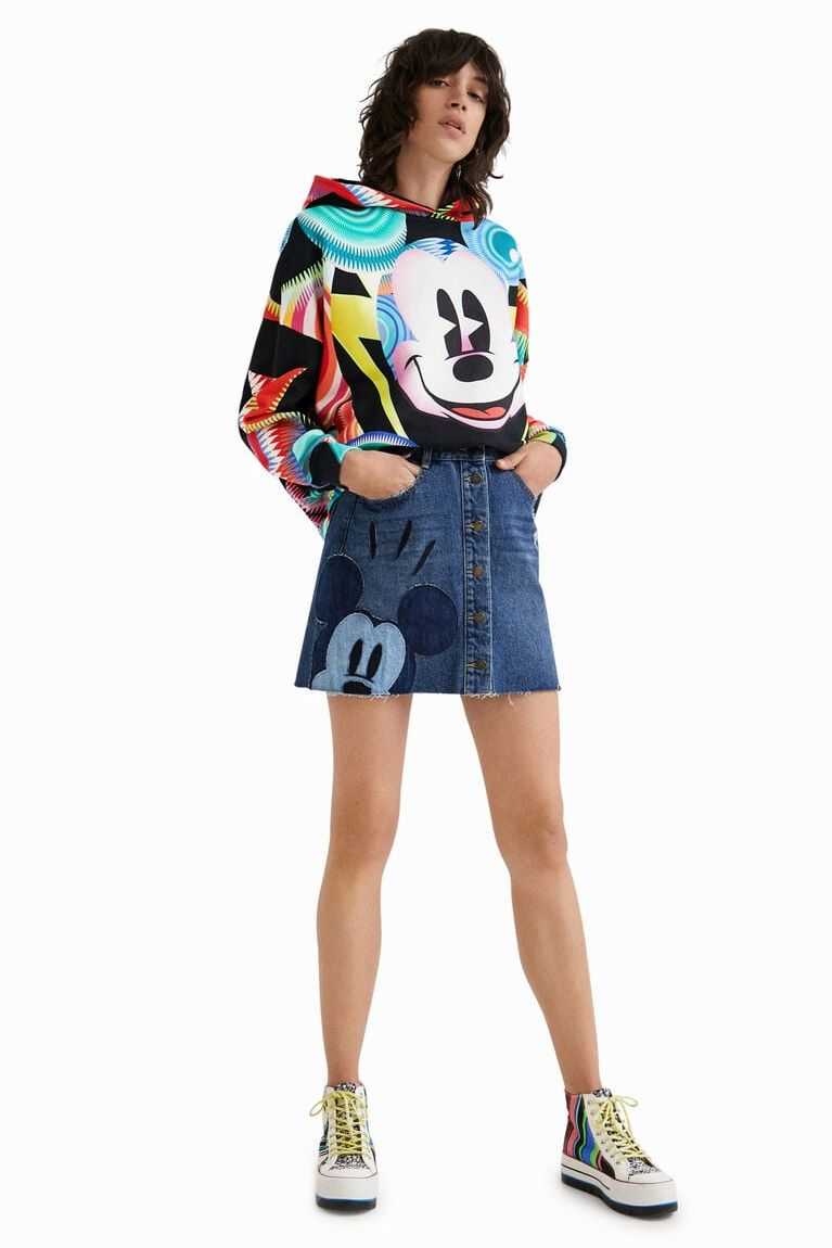 Dámské Sukně Desigual Mickey Mouse patchwork miniskirt | 769410SKZ