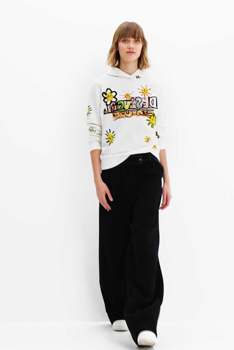 Dámské Svetry Desigual Arty flocked sweatshirt | 728136SEI