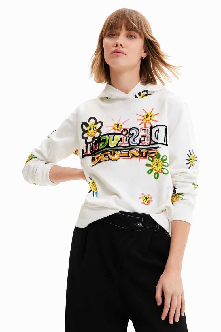 Dámské Svetry Desigual Arty flocked sweatshirt | 728136SEI