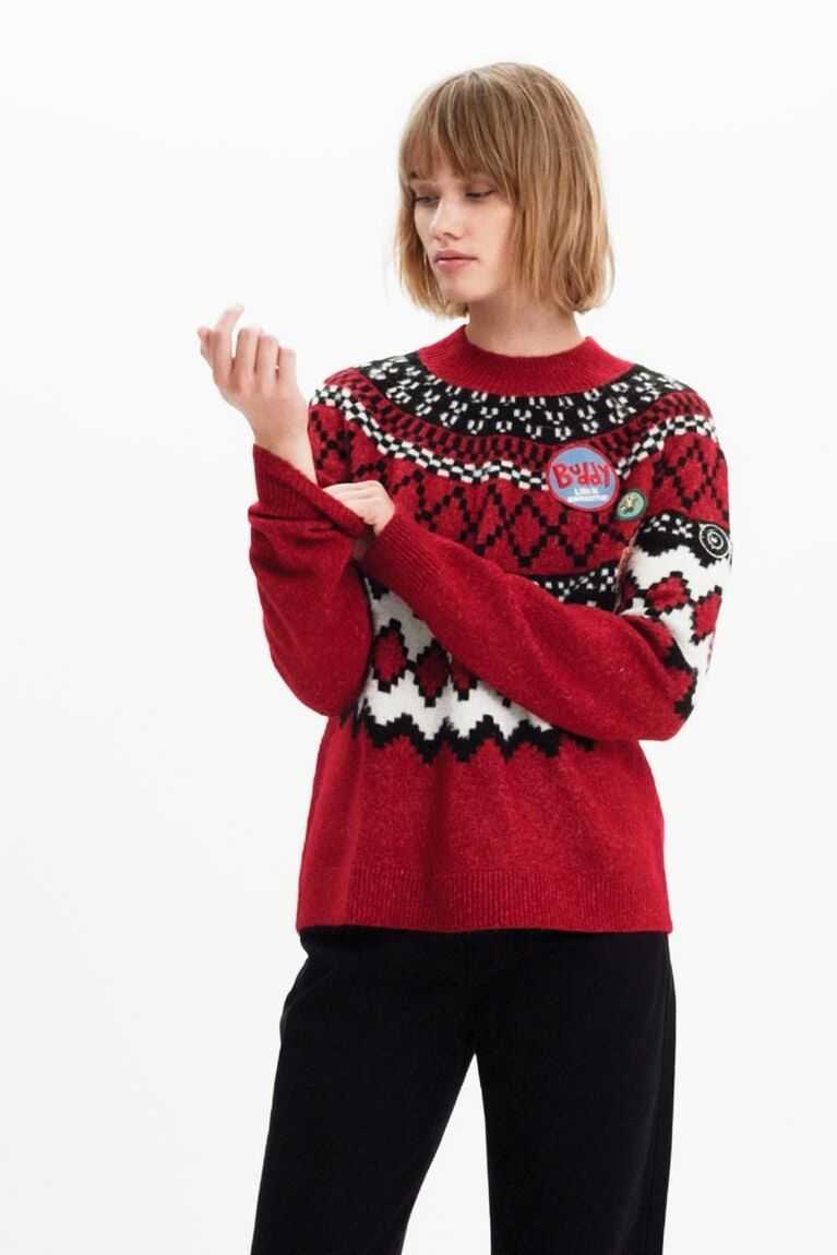 Dámské Svetry Desigual Border jumper | 659708MAS