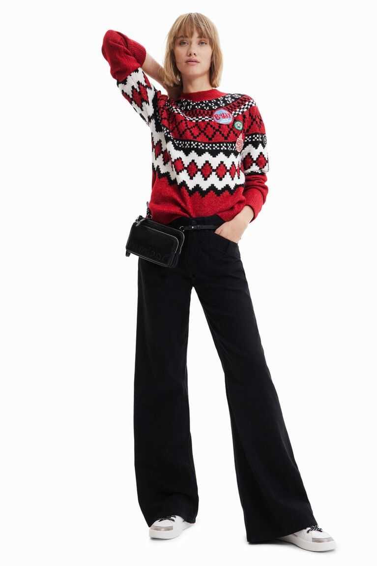 Dámské Svetry Desigual Border jumper | 659708MAS