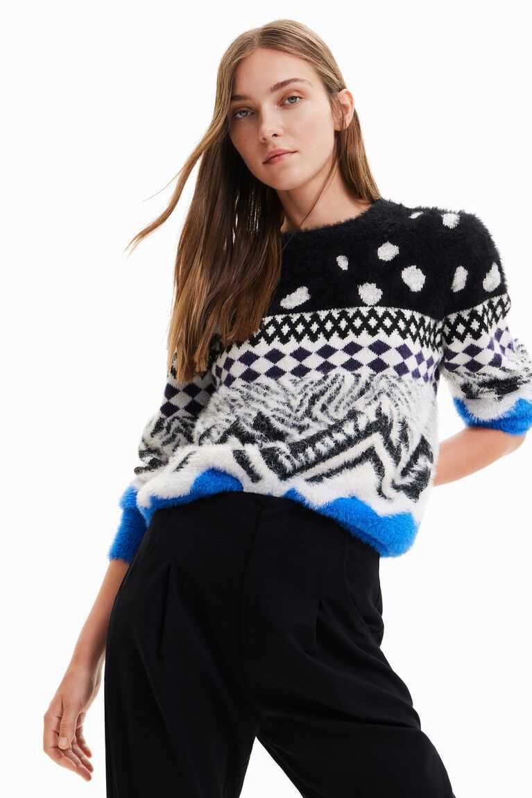 Dámské Svetry Desigual Border pullover | 439721CGO