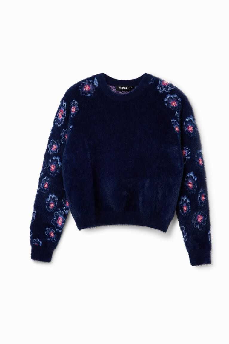 Dámské Svetry Desigual Floral fur-effect pullover | 679248YXA