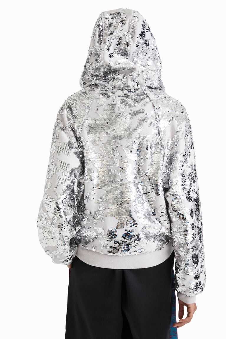 Dámské Svetry Desigual Johnson Hartig sequined hoodie | 407528JPV