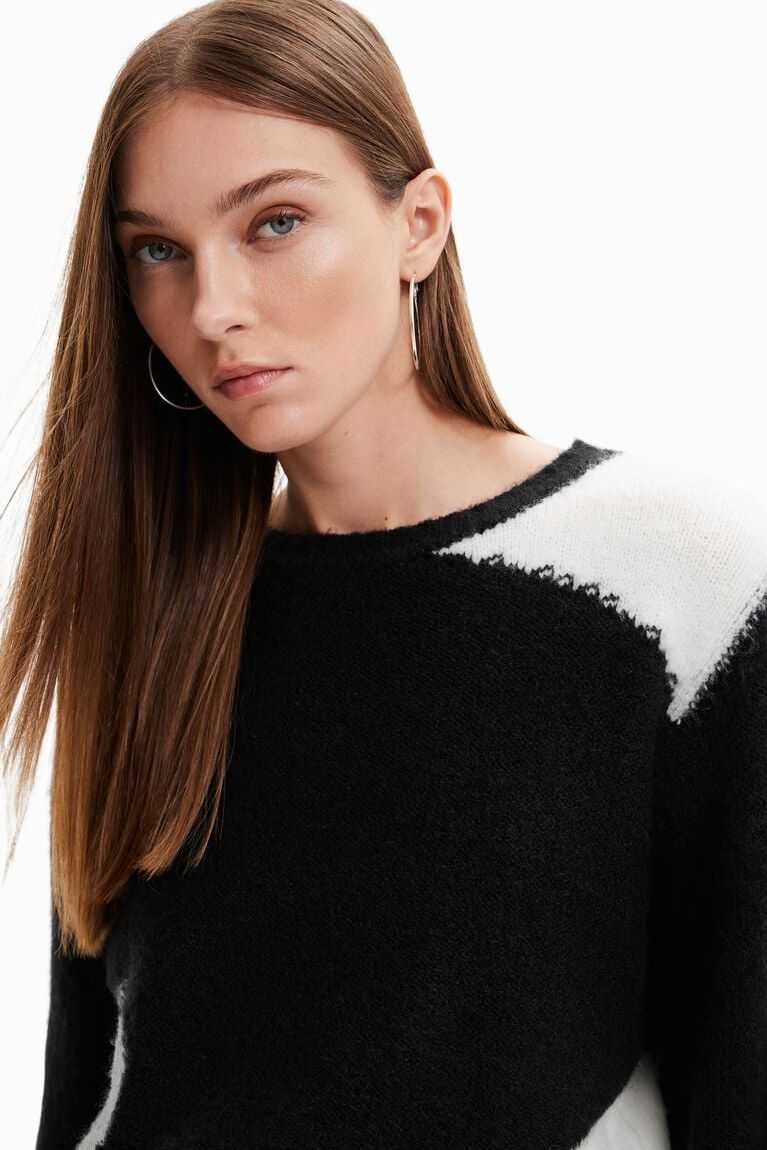 Dámské Svetry Desigual Knit jumper with geometric figures | 106394USE