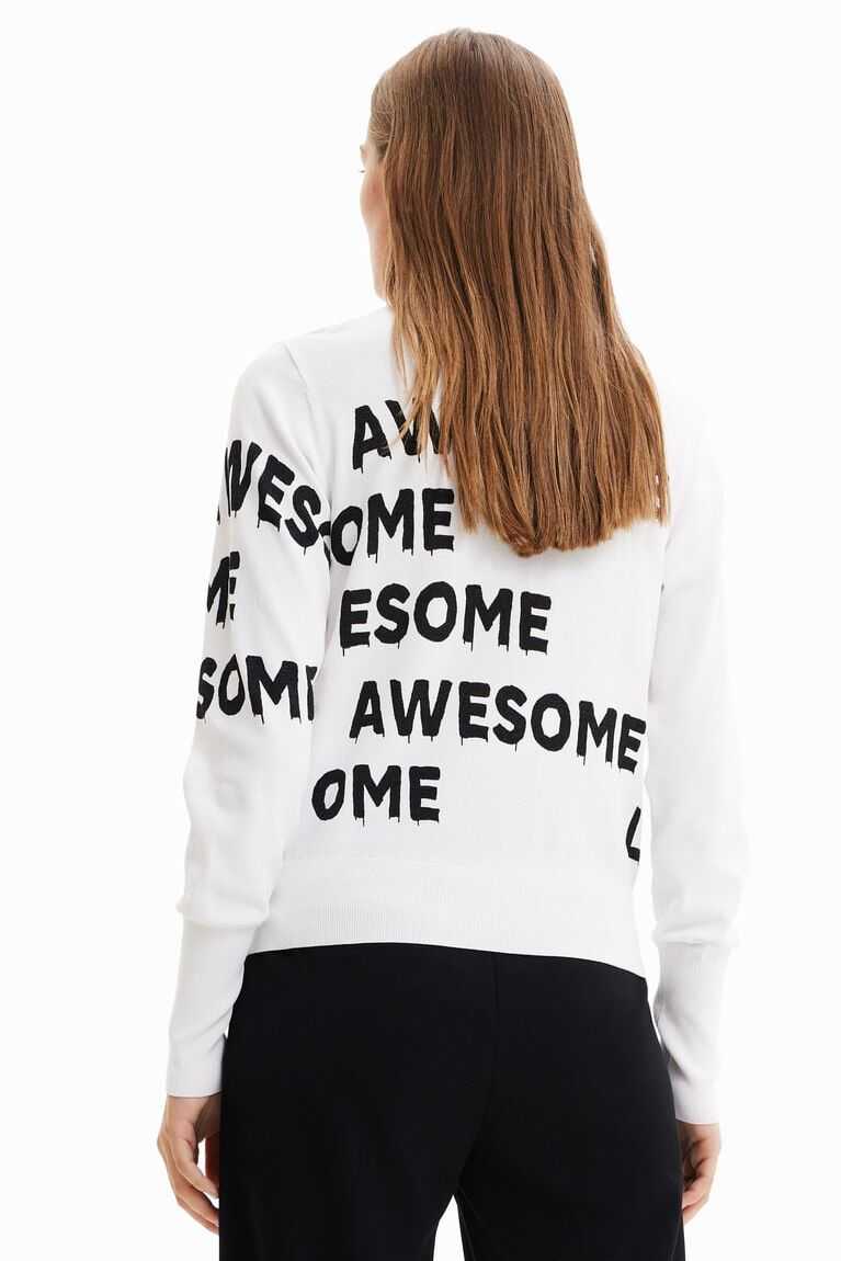 Dámské Svetry Desigual Life is awesome pullover | 728354LKO