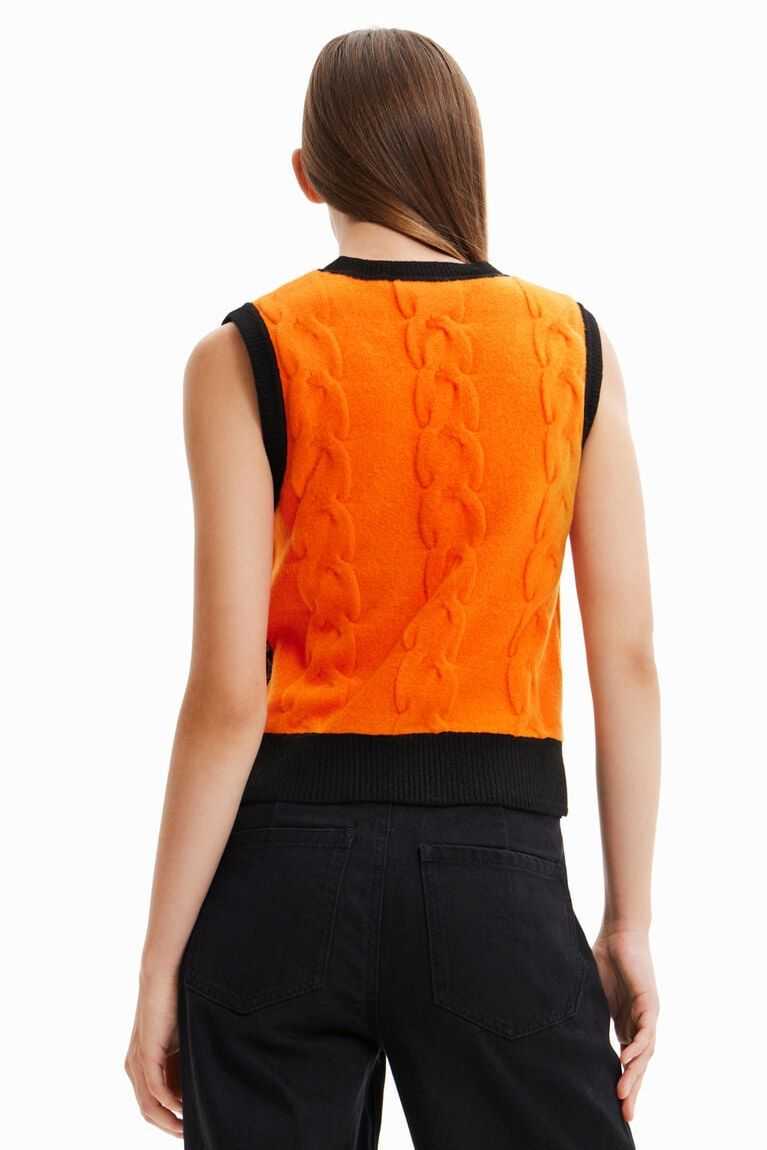 Dámské Svetry Desigual Maitrepierre knit mantis gilet | 260589EMV