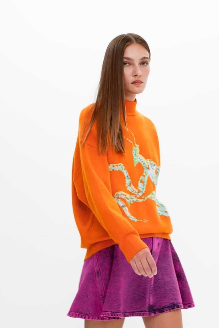 Dámské Svetry Desigual Maitrepierre oversize mantis pullover | 263947LNT